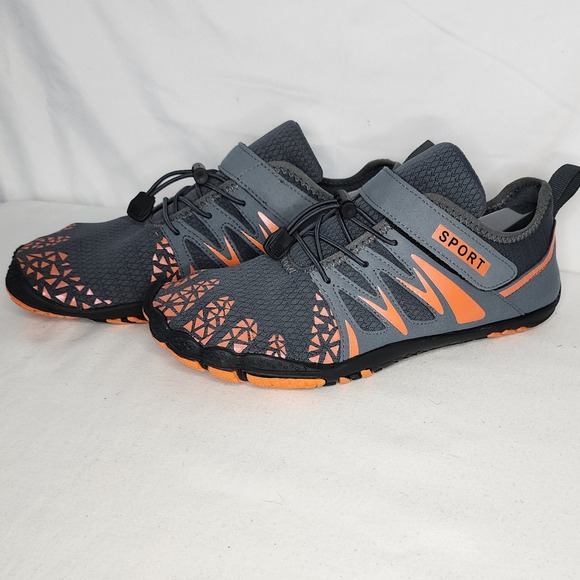 Sport Water Shoes Quick-Dry Barefoot Aqua Socks Beach Swim Gray Orange 42 - Picture 3 of 7